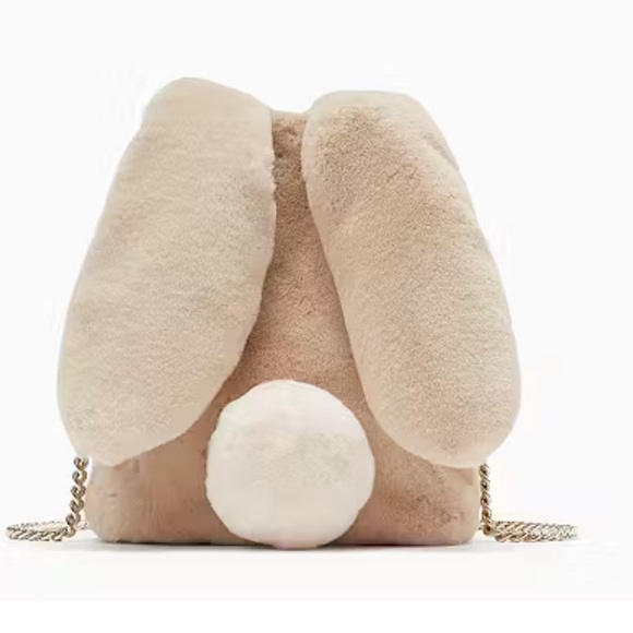 KATE SPADE BUNBUN 3D Bunny Crossbody Bag Faux Fur New With Tags - Picture 3 of 11